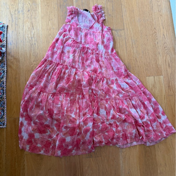 Hatch Anselmi Floral Pink Midi Dress Maternity - S - Picture 4 of 7